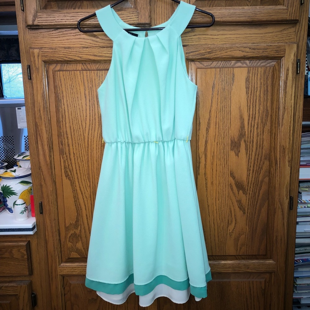 Classy Mint High Neck Dress!
